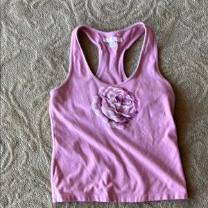 Victoria’s Secret Pink Tank Top with Floral Design